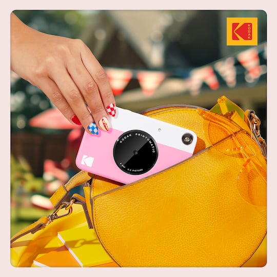 KODAK Printomatic Pink 5MP Instant Print Camera